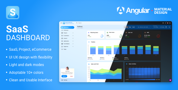 SaaS admin dashboard