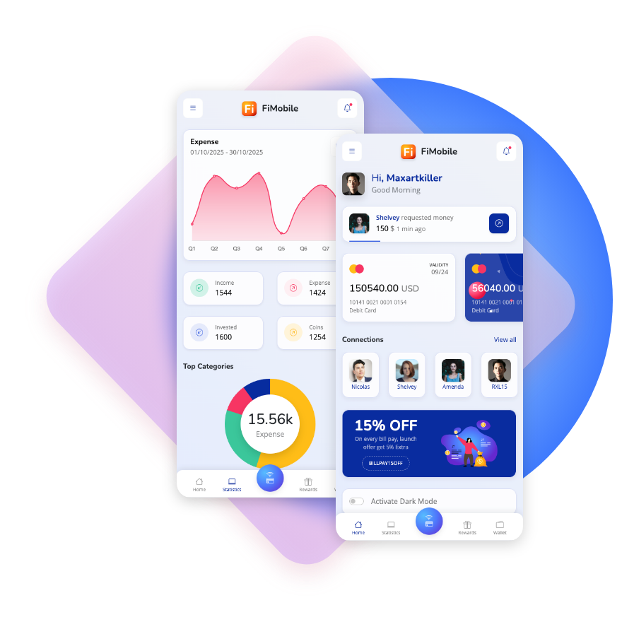 fimobile HTML tempate bootstrap angular mobile ui ux app ui kit 1