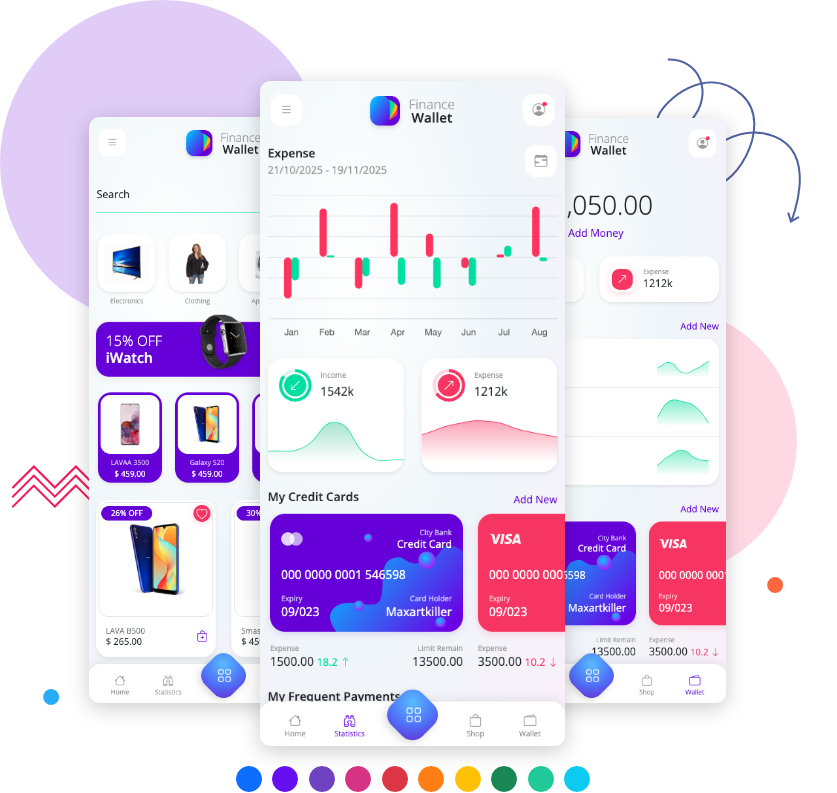 Finwallapp Finance Wallet Mobile HTML template Bootstrap 5 Framework7 Angular 12 1