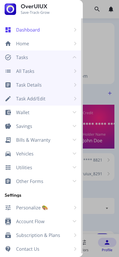 overuiux over ui ux mobile ui template with framework7 react f7-react 13